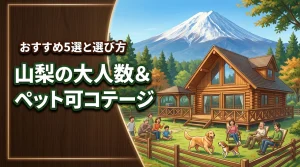 山梨のコテージで大人数かつペット可のおすすめ宿泊先5選！選び方も紹介