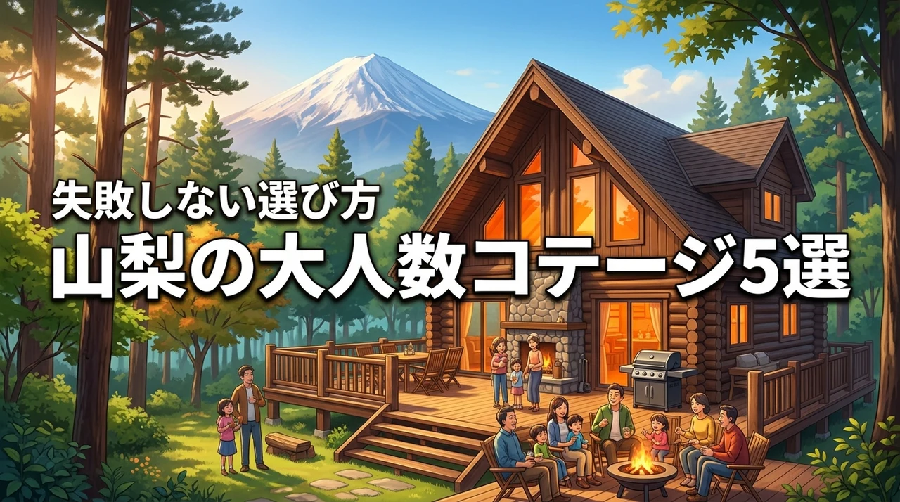 山梨で大人数向けのコテージおすすめ5選！失敗しない選び方のポイントを紹介