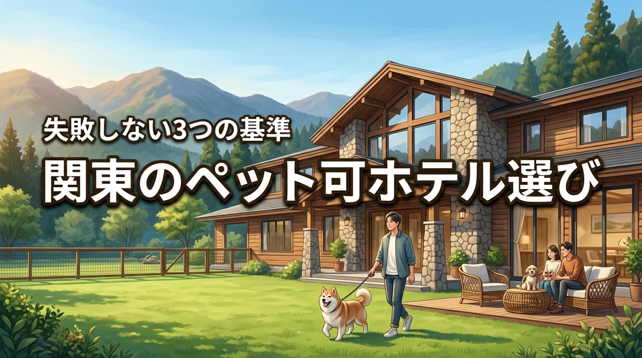 関東でペット可のホテル選びに迷ったら？愛犬との1泊旅行を成功させる3つの基準