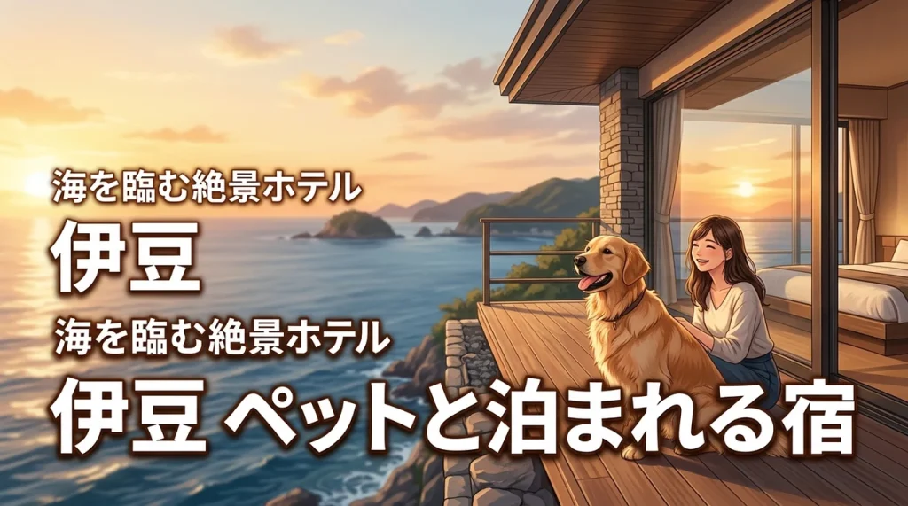 【伊豆でペットと泊まれる宿】愛犬と海を楽しむならここ！写真映えする絶景ホテル