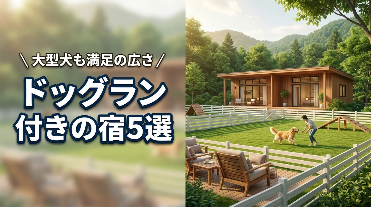 ドッグラン付きの宿5選！大型犬も満足する広さや屋内・屋外施設の選び方をプロが解説