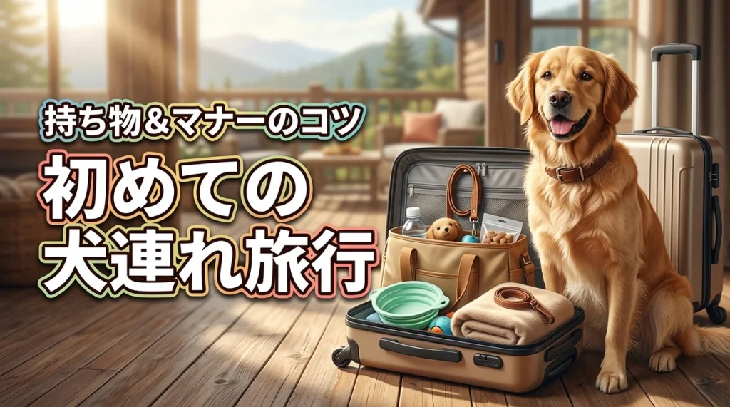 初めての犬連れ旅行で持ち物は何が必要？忘れ物やマナー違反を防ぐ準備のコツ