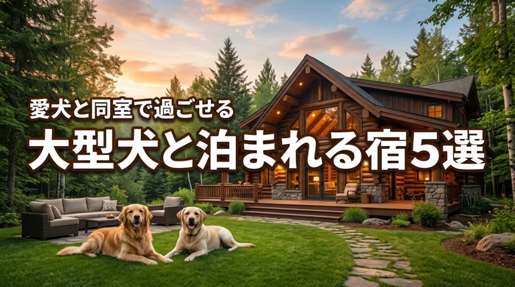 大型犬と泊まれる宿おすすめ5選！ゴールデンやラブラドールも同室で過ごせる厳選宿