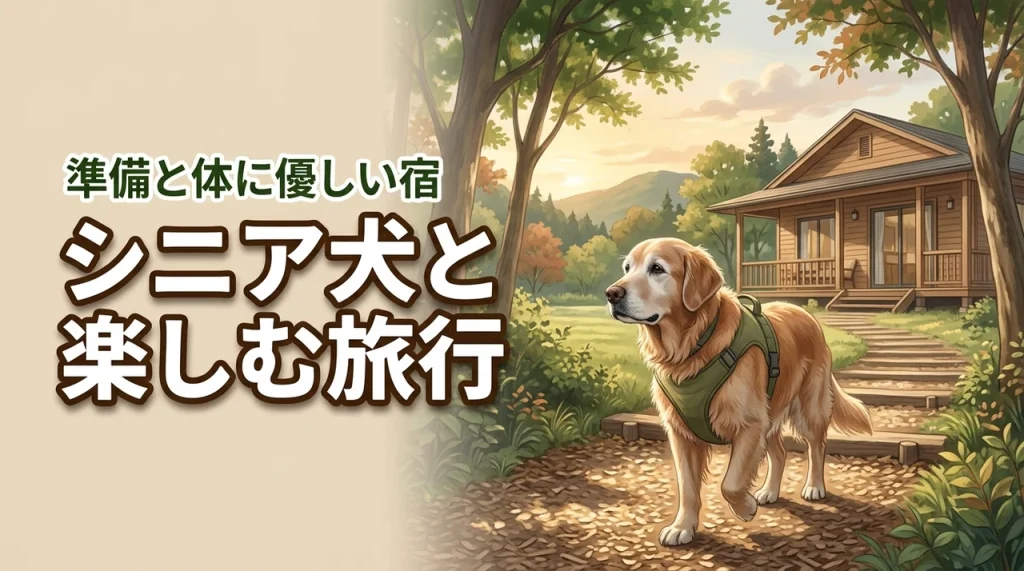 シニア犬との旅行は無理？後悔しないための事前準備と体に優しい宿の選び方