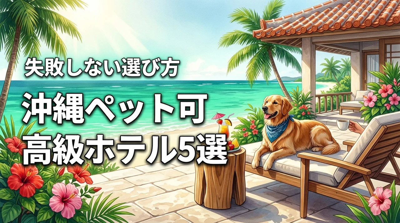 沖縄でペット可の人気高級ホテル5選！愛犬とリゾートを満喫する選び方を公開