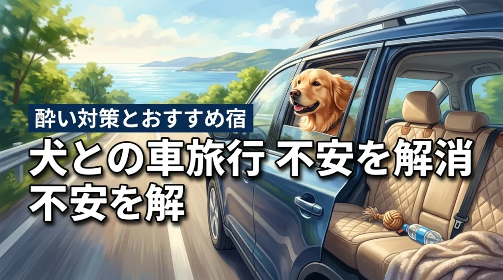 犬との車移動で旅行は大丈夫？車酔い対策やおすすめの宿まで不安を解消する方法