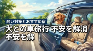 犬との車移動で旅行は大丈夫？車酔い対策やおすすめの宿まで不安を解消する方法