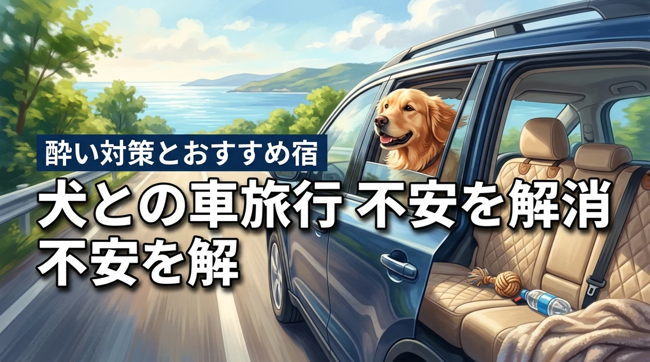 犬との車移動で旅行は大丈夫？車酔い対策やおすすめの宿まで不安を解消する方法