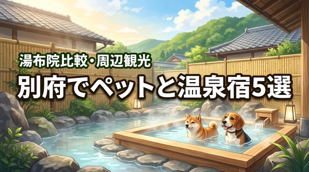 別府でペットと温泉を楽しめる宿5選！湯布院との比較や観光地まで徹底紹介