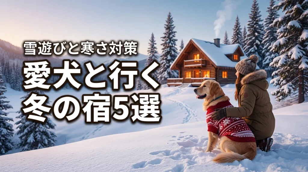 冬に愛犬と行く旅行におすすめの宿5選！寒さ対策や雪遊びの注意点も網羅