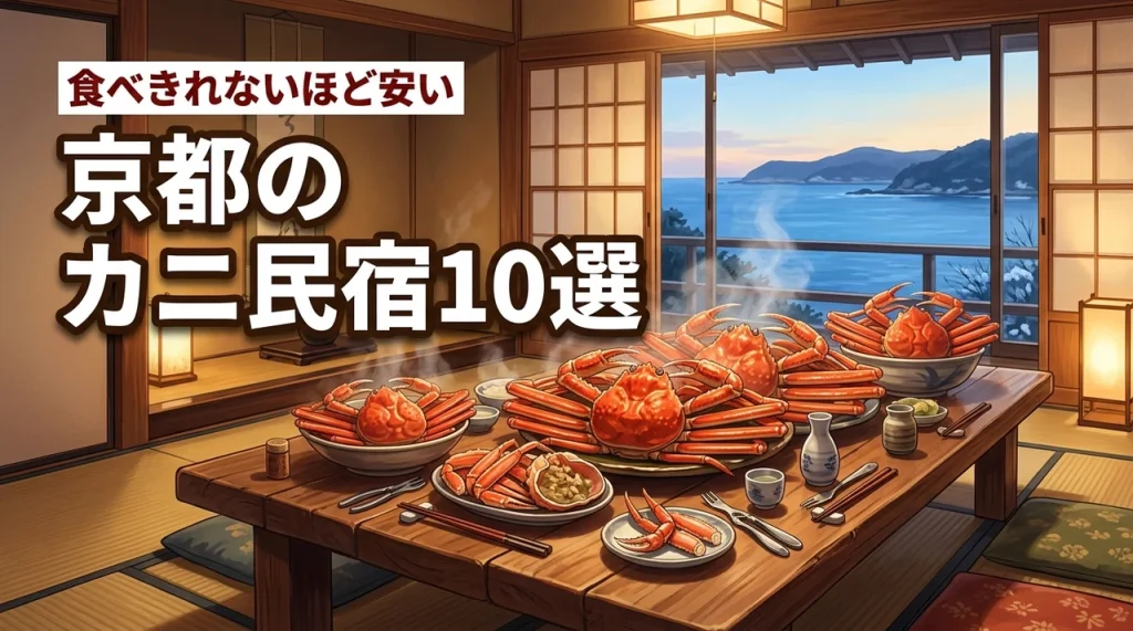 京都でカニが食べきれないほどボリューム満点で安い民宿10選！コスパ最強の宿