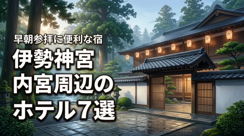 伊勢神宮の内宮周辺でおすすめのホテル7選！早朝参拝に便利な徒歩圏内の宿は？
