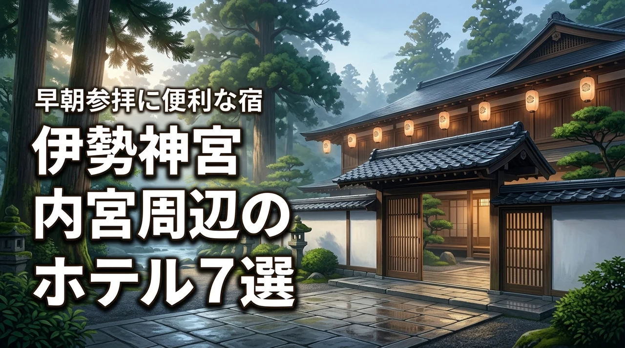 伊勢神宮の内宮周辺でおすすめのホテル7選！早朝参拝に便利な徒歩圏内の宿は？
