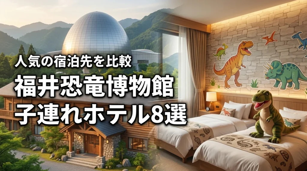 福井県立恐竜博物館へ子連れで行くならどこ？おすすめホテル8選を比較して選ぼう