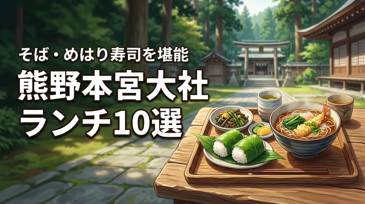 【厳選】熊野本宮大社のランチおすすめ10選！そばやめはり寿司を堪能しよう