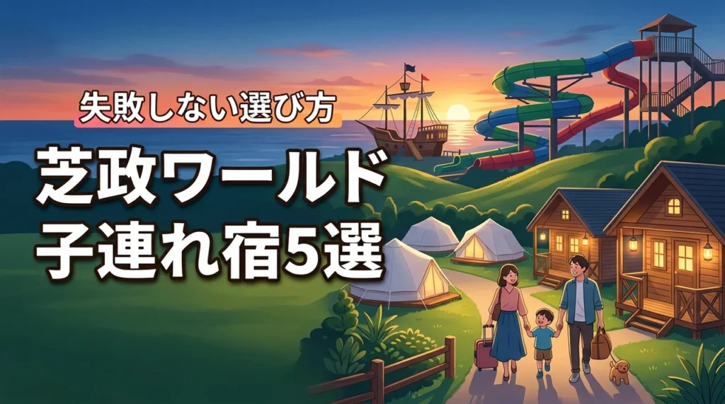 芝政ワールド周辺で子連れでの宿泊におすすめな宿5選！メリットと後悔しない選び方