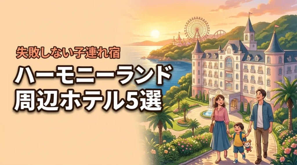 大分ハーモニーランド近くホテルのおすすめ5選！子連れ旅行を失敗しない宿選び
